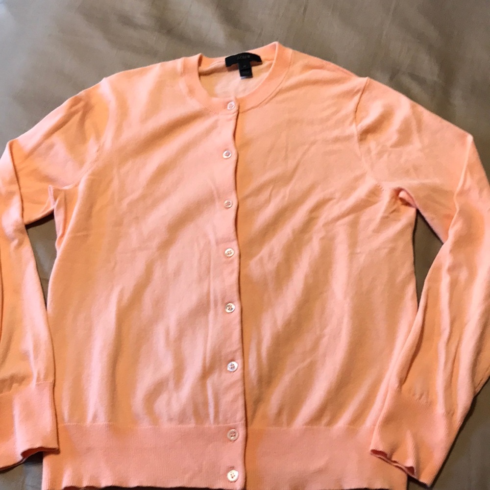 J. Crew Peach Cardigan